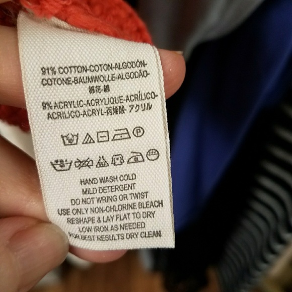 Free People orange knitted crop sweater - Picture 5 of 6